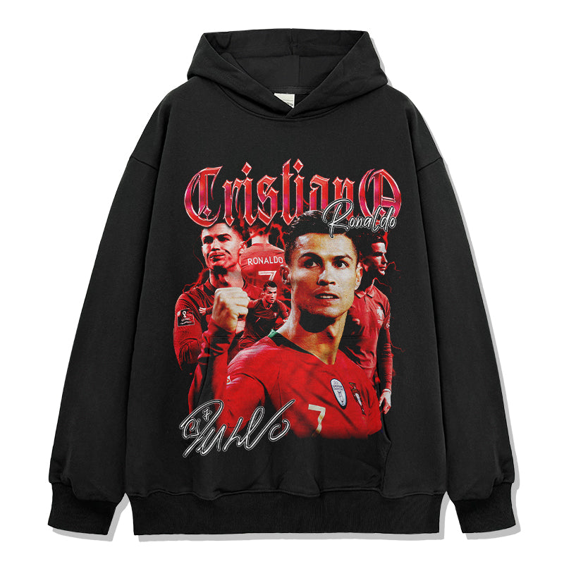 Cristiano Ronaldo "Signature" Hoodie Style001 T-Shirts, Sweatshirt | CoreVibeTees.com (Image 1)