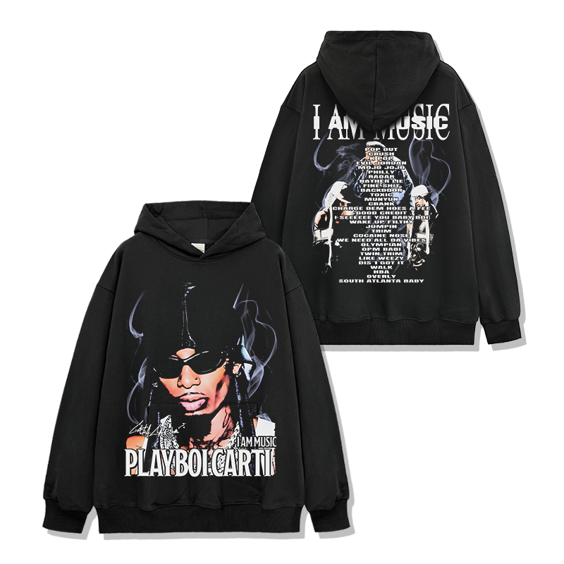Playboi Carti "I Am Music" Hoodie Style005 T-Shirts, Sweatshirt | CoreVibeTees.com (Image 1)