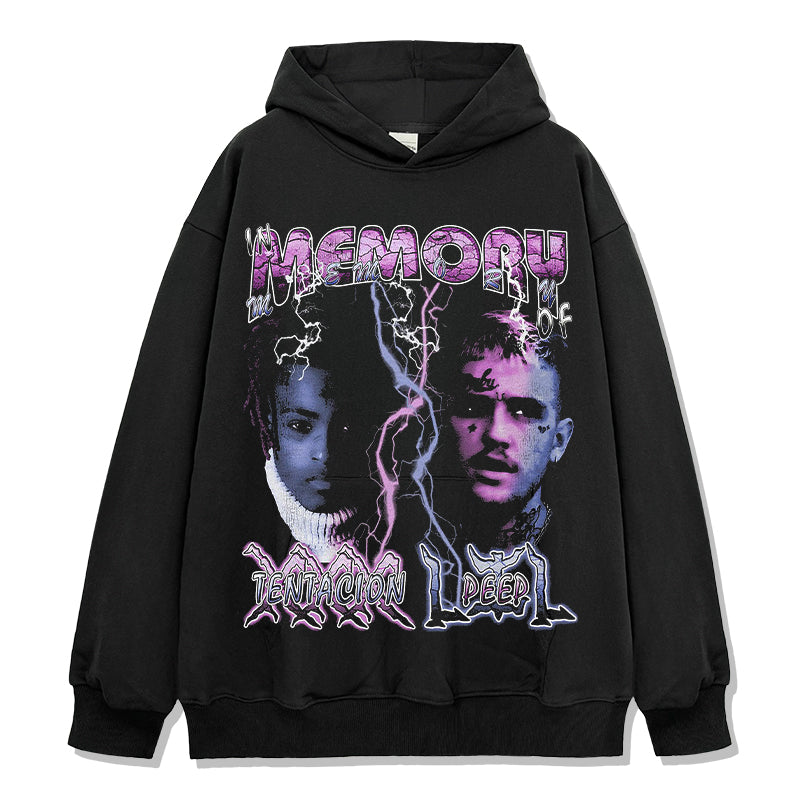 Memory By Xxxtentacion & Lil Peep Hoodie T-Shirts, Sweatshirt | CoreVibeTees.com (Image 1)