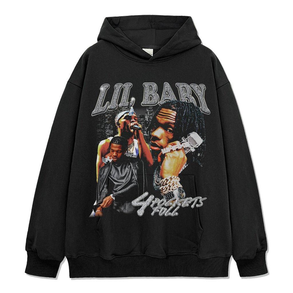 4 Pockets Full By Lil Baby Hoodie T-Shirts, Sweatshirt | CoreVibeTees.com (Image 1)