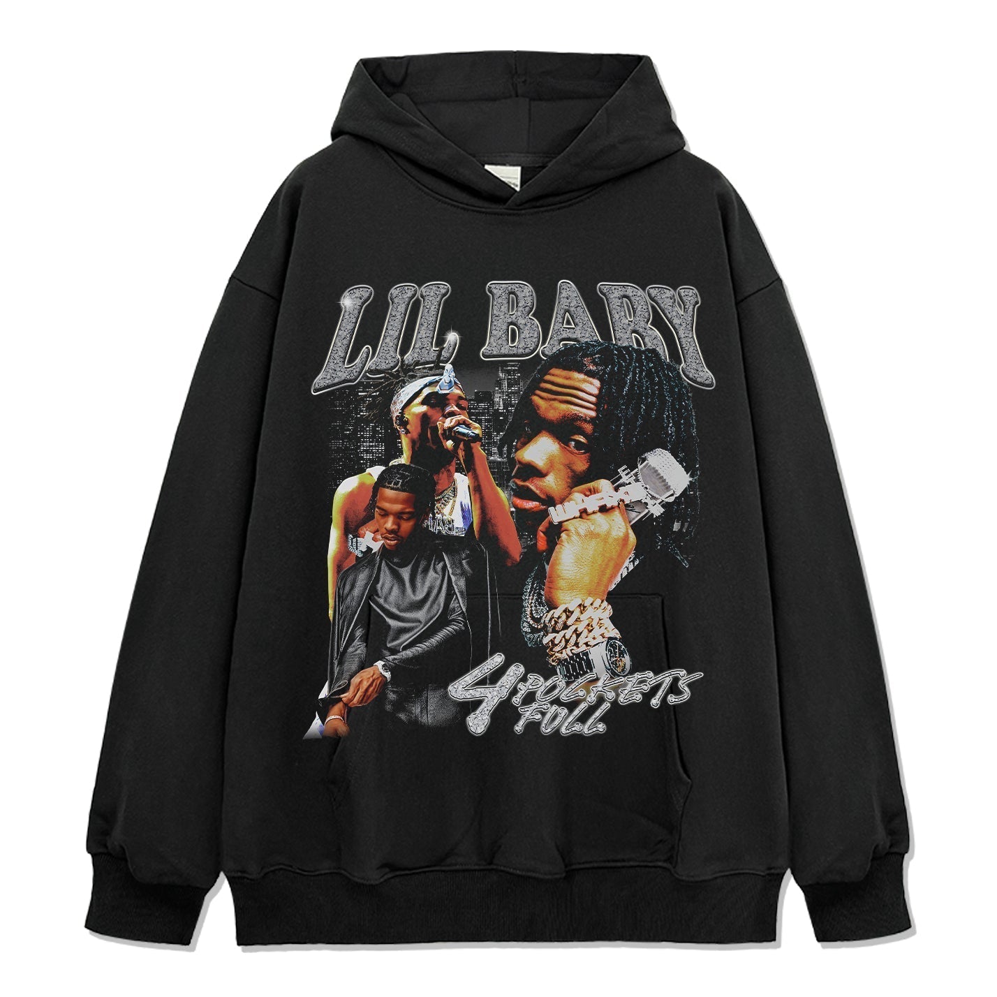 4 Pockets Full By Lil Baby Hoodie T-Shirts, Sweatshirt | CoreVibeTees.com (Image 1)