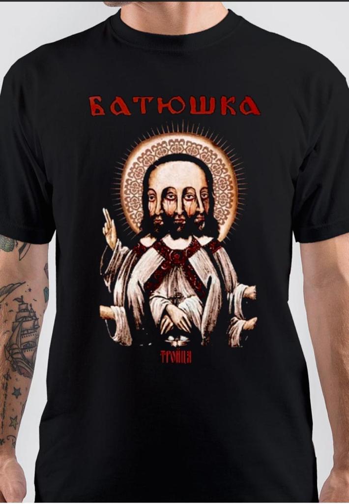 Batushka Half Sleeve Black T-Shirt Hoodie, Sweatshirt | CoreVibeTees.com
