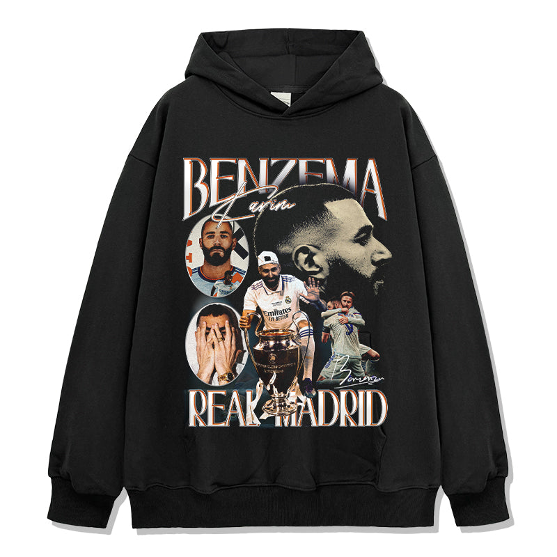 karim Benzema â€œSignatureâ€ Hoodie T-Shirts, Sweatshirt | CoreVibeTees.com (Image 1)