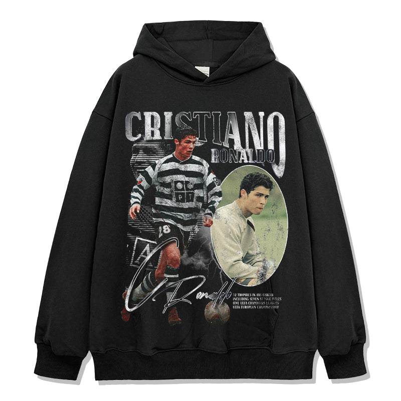 Cristiano Ronaldo "Signature" Hoodie Style002 T-Shirts, Sweatshirt | CoreVibeTees.com (Image 1)