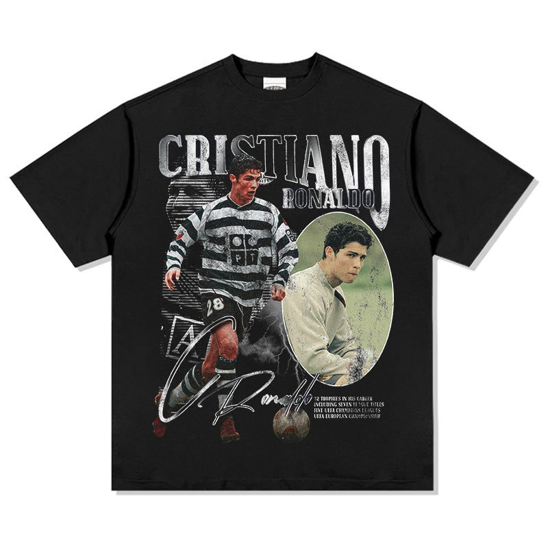Cristiano Ronaldo "Signature" Tee Style001 Hoodie, Sweatshirt | CoreVibeTees.com (Image 1)
