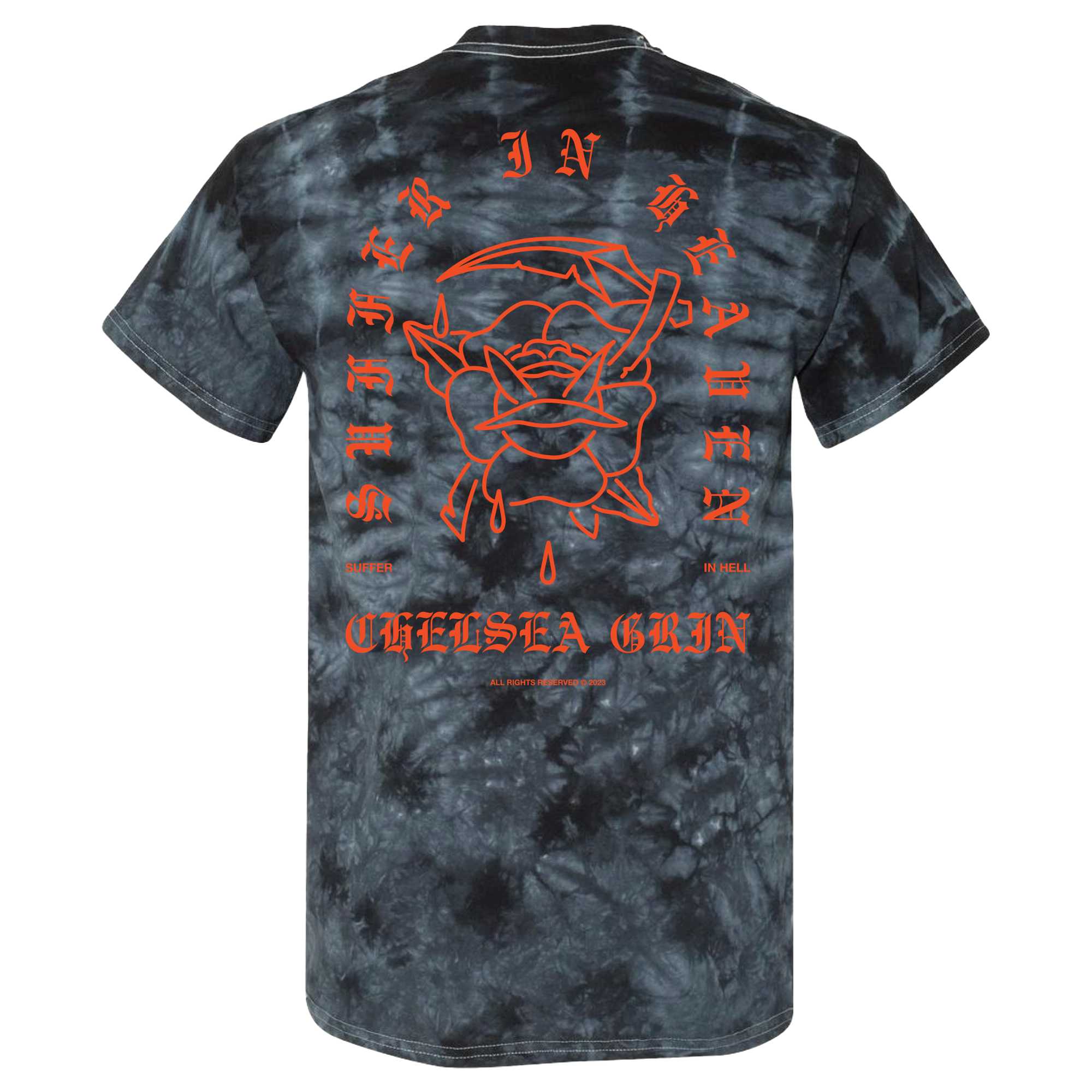 Chelsea Grin - Rose Dye T-Shirt Hoodie, Sweatshirt | CoreVibeTees.com (Image 2)