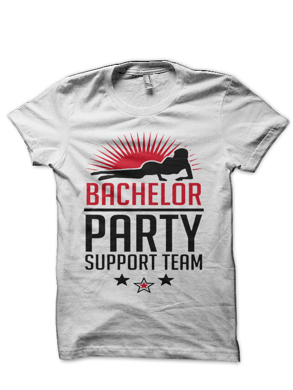 Bachelor Party Support Team White T-Shirt Hoodie, Sweatshirt | CoreVibeTees.com