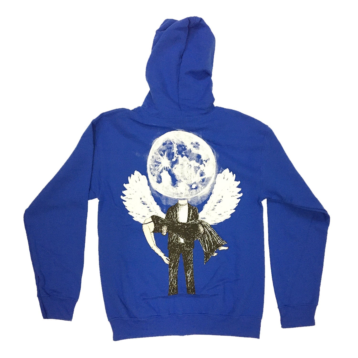 Moon Zip Up Hoodie (Blue) T-Shirts, Sweatshirt | CoreVibeTees.com (Image 2)