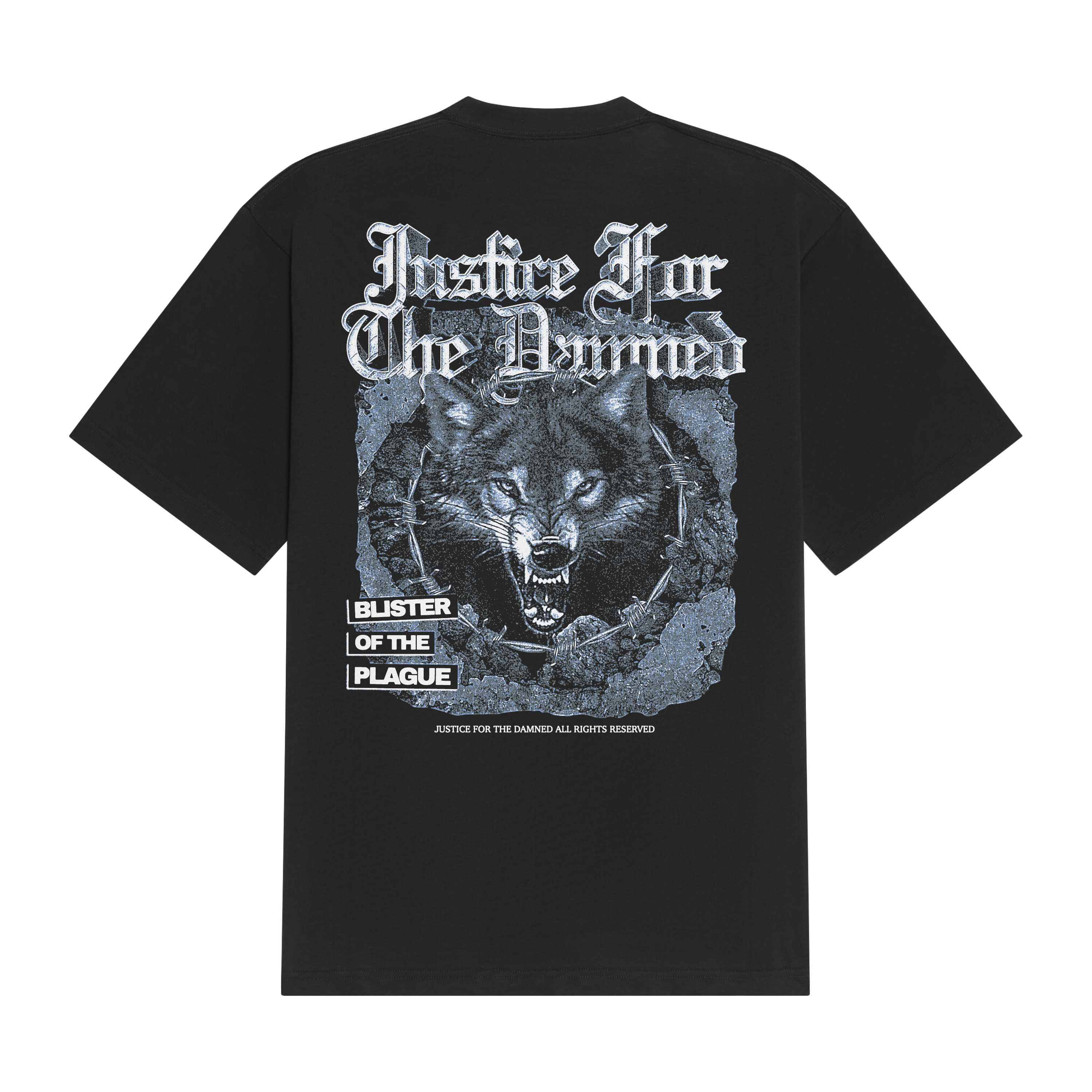 Justice for the Damned Wolf T-Shirt Hoodie, Sweatshirt | CoreVibeTees.com (Image 1)