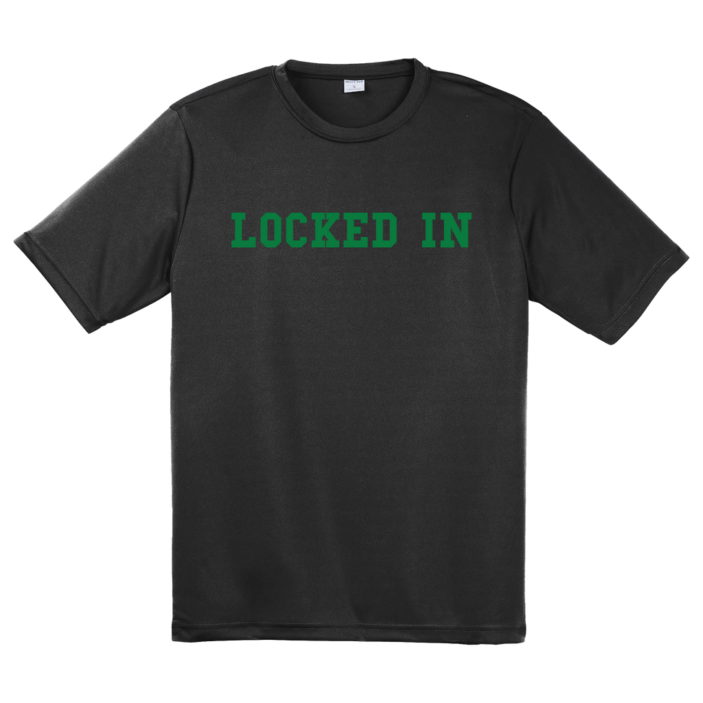 Davis Clarke - Locked In Performance T-Shirt (Green Print) Hoodie, Sweatshirt | CoreVibeTees.com (Image 1)