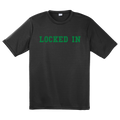 Davis Clarke - Locked In Performance T-Shirt (Green Print) Hoodie, Sweatshirt | CoreVibeTees.com (Image 1)