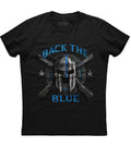 Back The Blue Spartan Thin Blue Line Guns Patriotic T-Shirt (O) Hoodie, Sweatshirt | CoreVibeTees.com