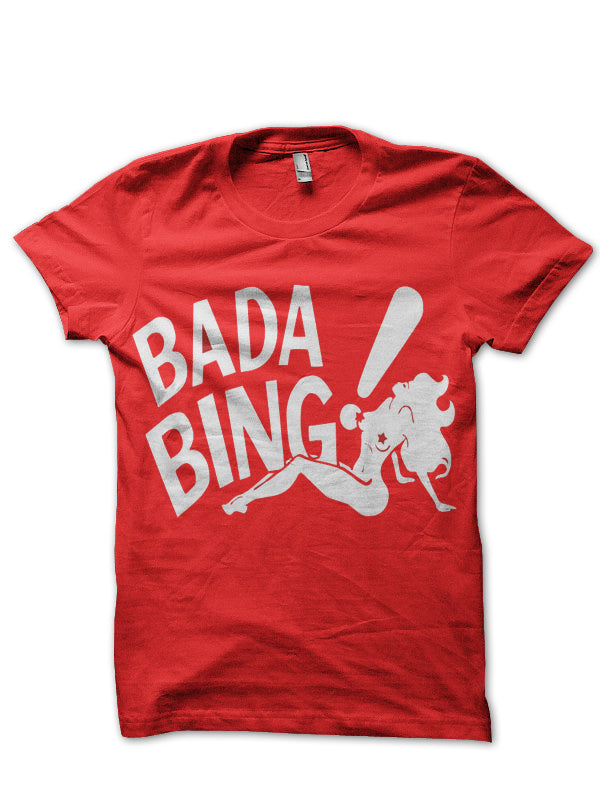 Bada Bing The Sopranos Red T-Shirt Hoodie, Sweatshirt | CoreVibeTees.com