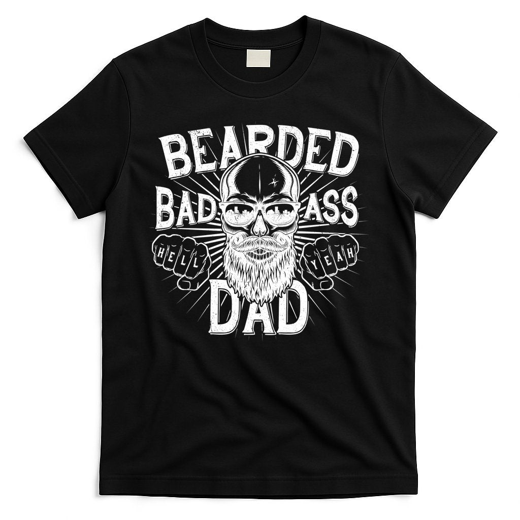Badass Bearded Dad T-Shirt Hoodie, Sweatshirt | CoreVibeTees.com