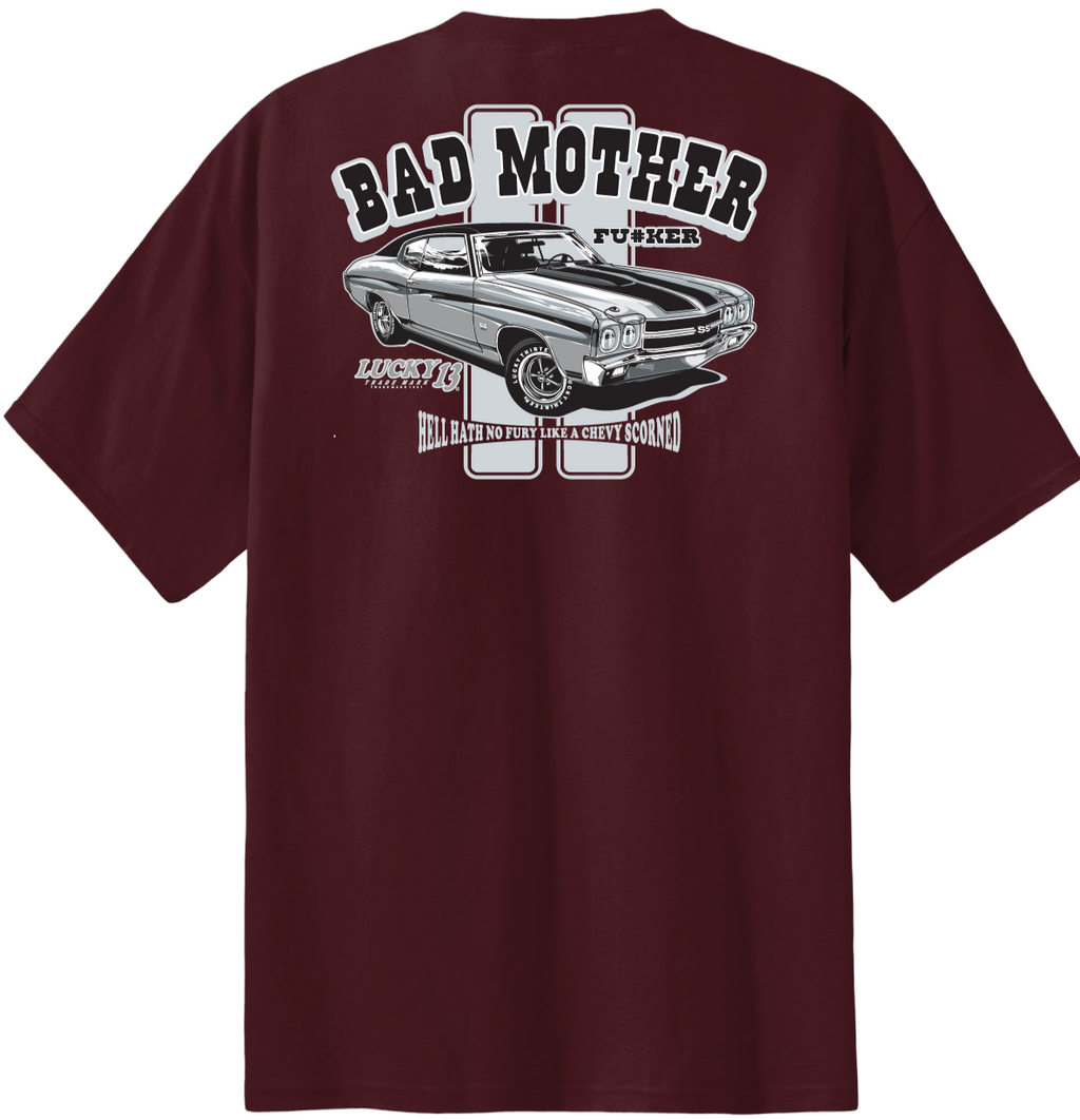 BAD MOFO Classic Fit Tee - Athletic Maroon Hoodie, Sweatshirt | CoreVibeTees.com (Image 1)