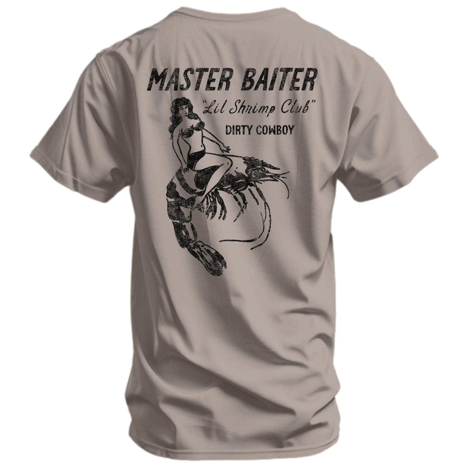 Master Baiter "Lil Shrimp Club" Men's T-Shirt Hoodie, Sweatshirt | CoreVibeTees.com (Image 3)