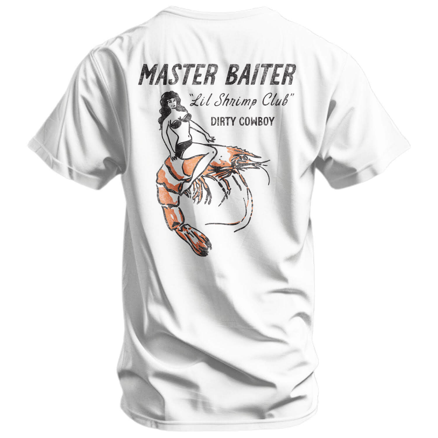 Master Baiter "Lil Shrimp Club" Men's T-Shirt Hoodie, Sweatshirt | CoreVibeTees.com (Image 1)
