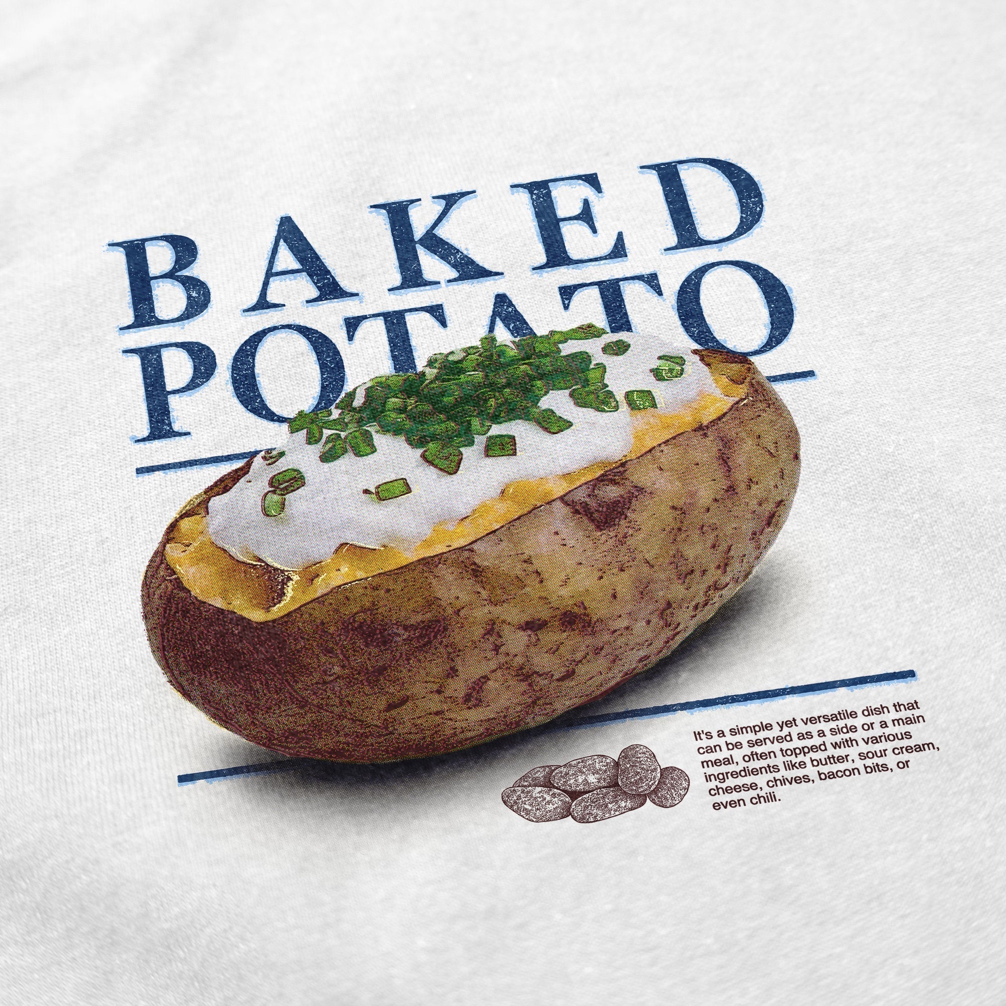 Baked Potato T Shirt Hoodie, Sweatshirt | CoreVibeTees.com (Image 2)