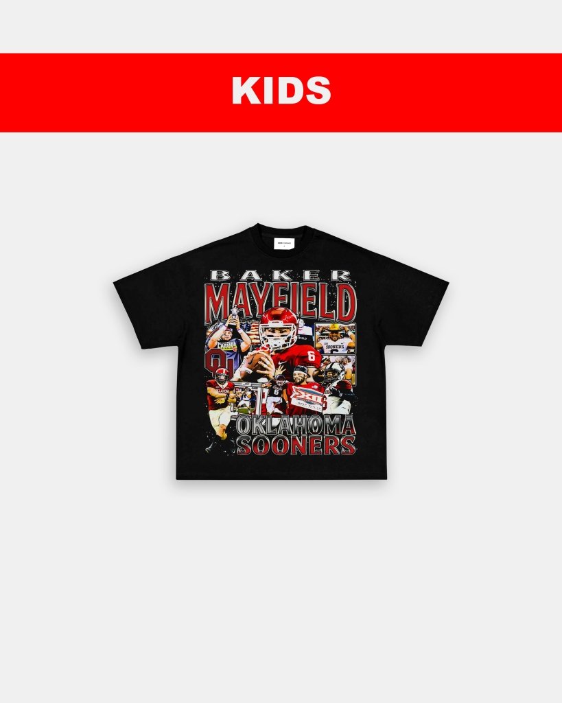 BAKER MAYFIELD - OKLAHOMA - KIDS TEE Hoodie, Sweatshirt | CoreVibeTees.com (Image 3)