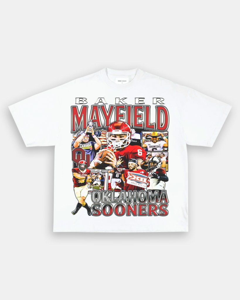 BAKER MAYFIELD - OKLAHOMA TEE Hoodie, Sweatshirt | CoreVibeTees.com (Image 2)