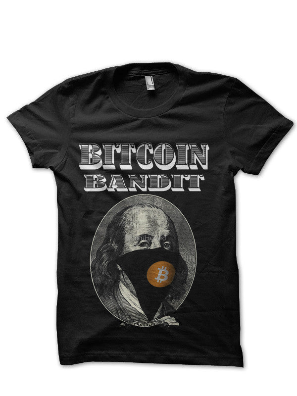 Bitcoin Bandit Black T-Shirt Hoodie, Sweatshirt | CoreVibeTees.com