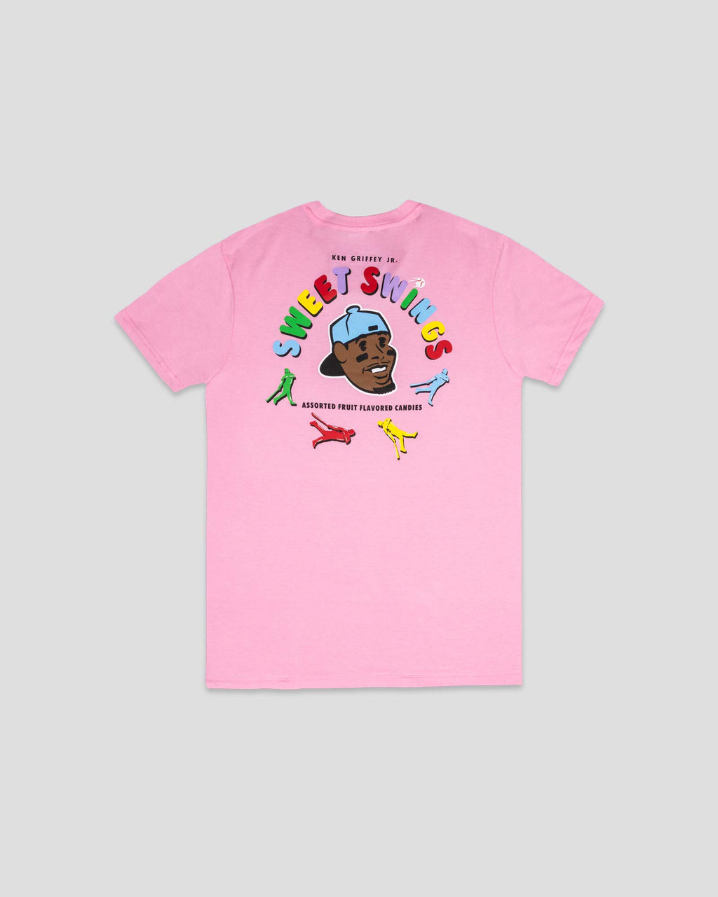 Griffey Jr. Sweet Swings Gummy Candy Youth T-Shirt - Pink Hoodie, Sweatshirt | CoreVibeTees.com (Image 2)