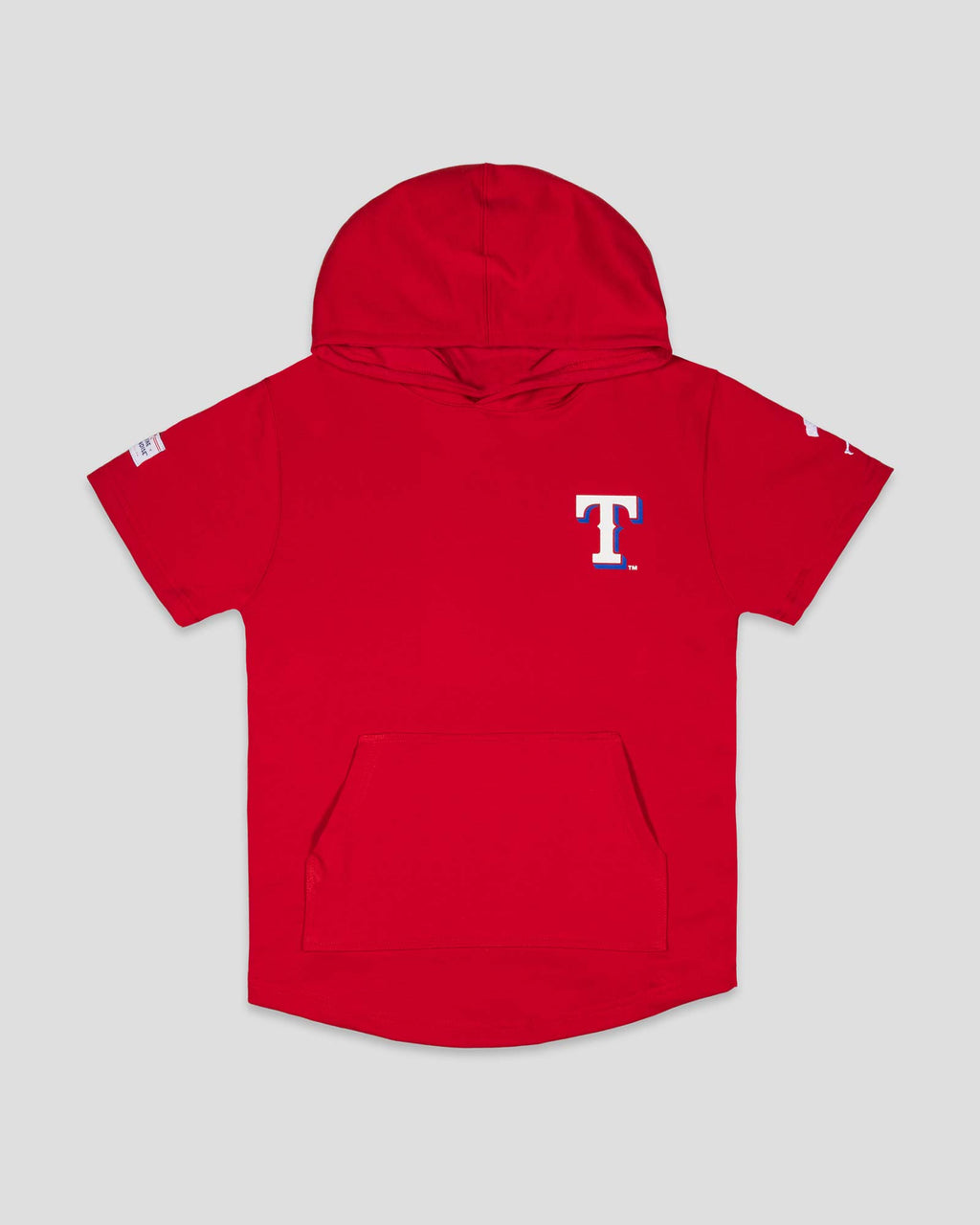 Short Sleeve Youth Hoodie (Red) - Texas Rangers T-Shirts, Sweatshirt | CoreVibeTees.com (Image 1)
