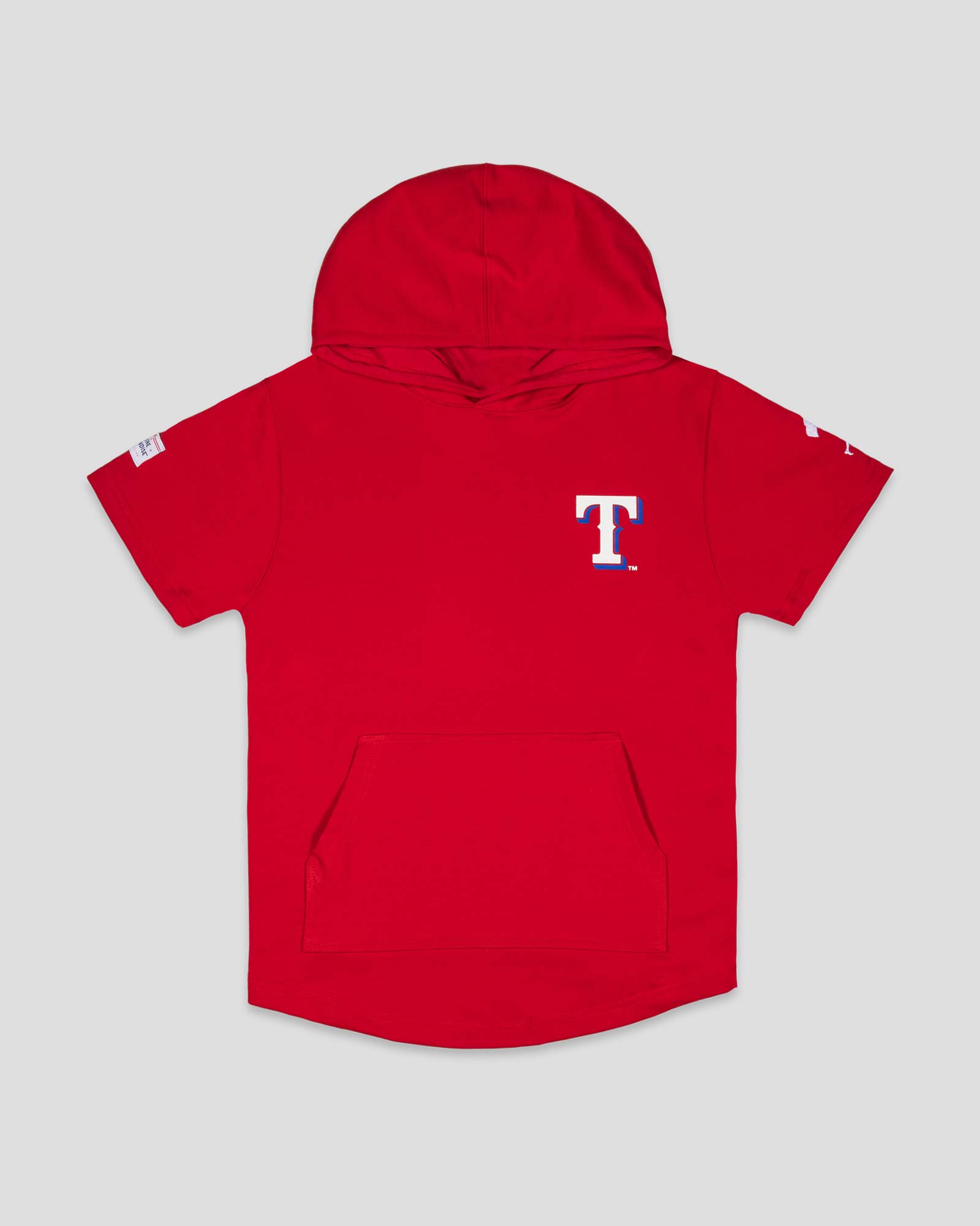 Short Sleeve Youth Hoodie (Red) - Texas Rangers T-Shirts, Sweatshirt | CoreVibeTees.com (Image 1)