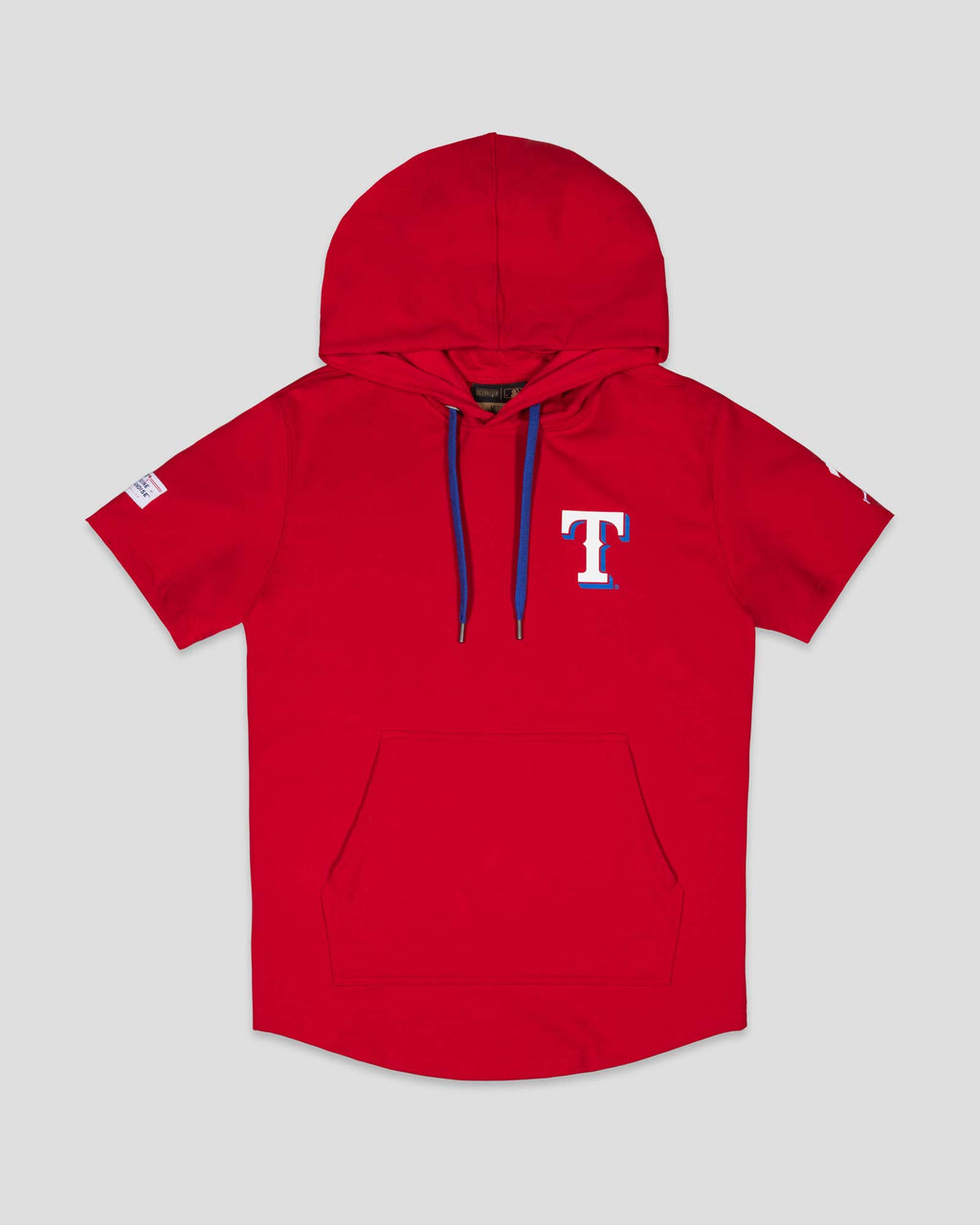 Short Sleeve Hoodie - Texas Rangers (Red) T-Shirts, Sweatshirt | CoreVibeTees.com (Image 1)