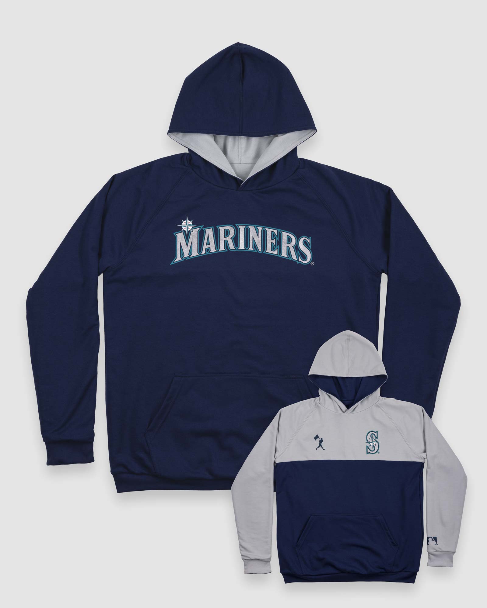 Double Play Reversible Hoodie - Seattle Mariners T-Shirts, Sweatshirt | CoreVibeTees.com (Image 1)