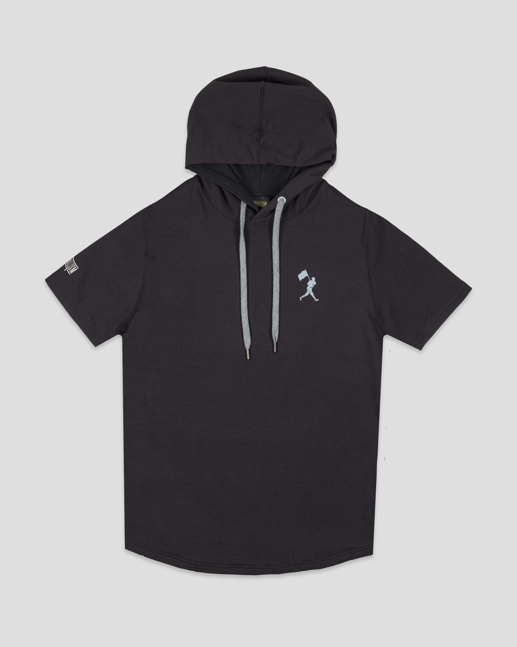 Flag Man Short Sleeve Hoodie (Black) T-Shirts, Sweatshirt | CoreVibeTees.com (Image 1)