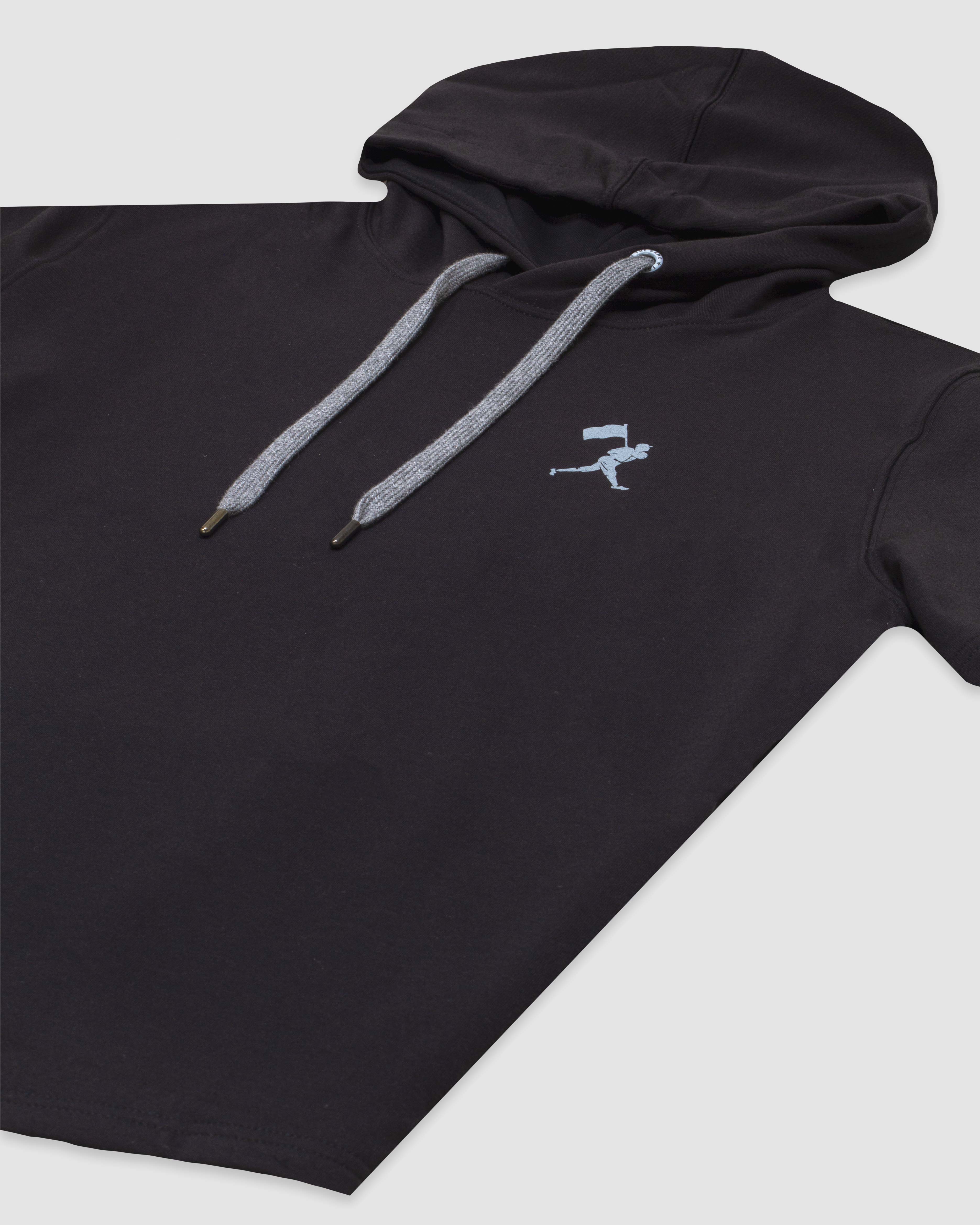 Flag Man Short Sleeve Hoodie (Black) T-Shirts, Sweatshirt | CoreVibeTees.com (Image 2)