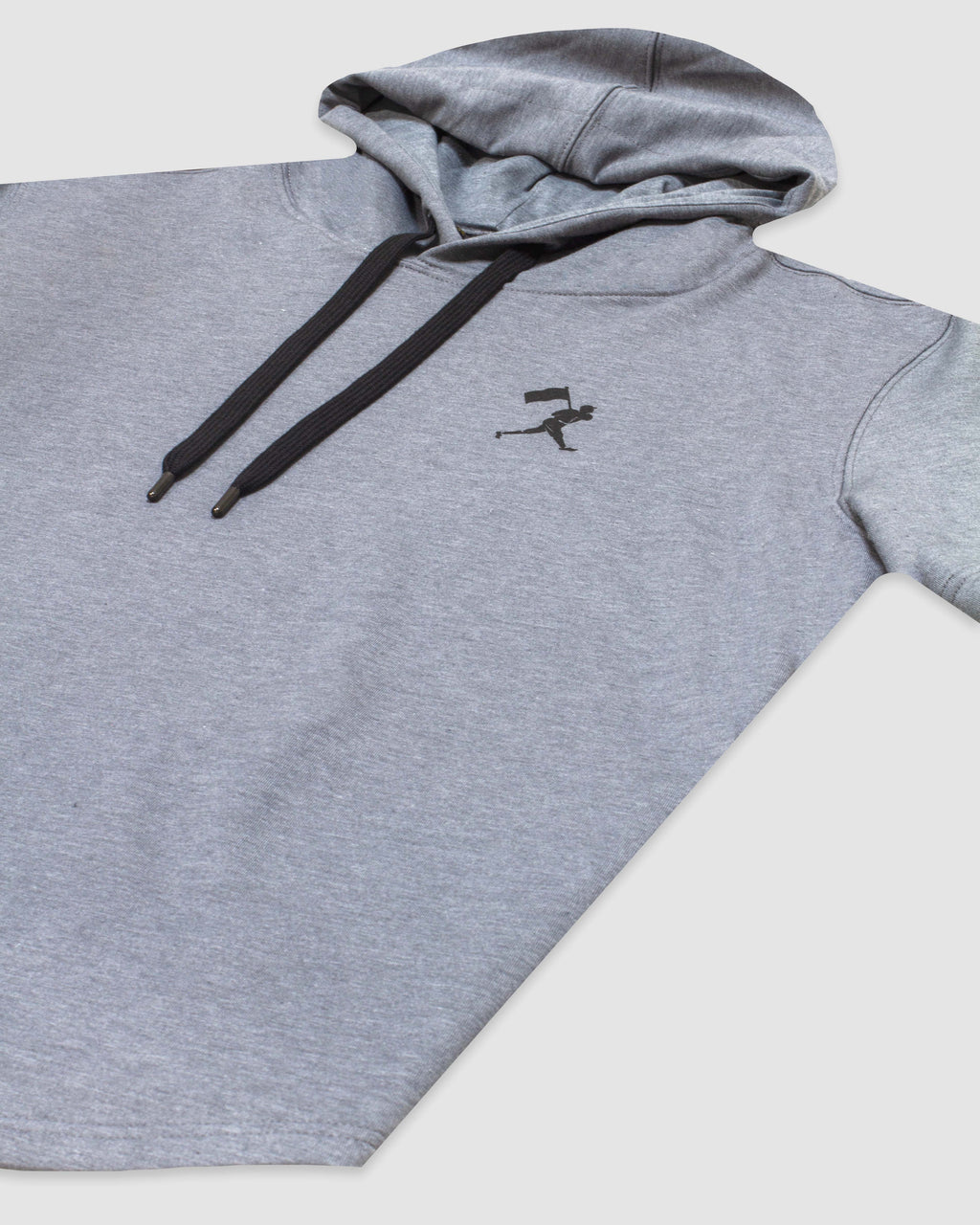 Flag Man Short Sleeve Hoodie (Grey) T-Shirts, Sweatshirt | CoreVibeTees.com (Image 2)