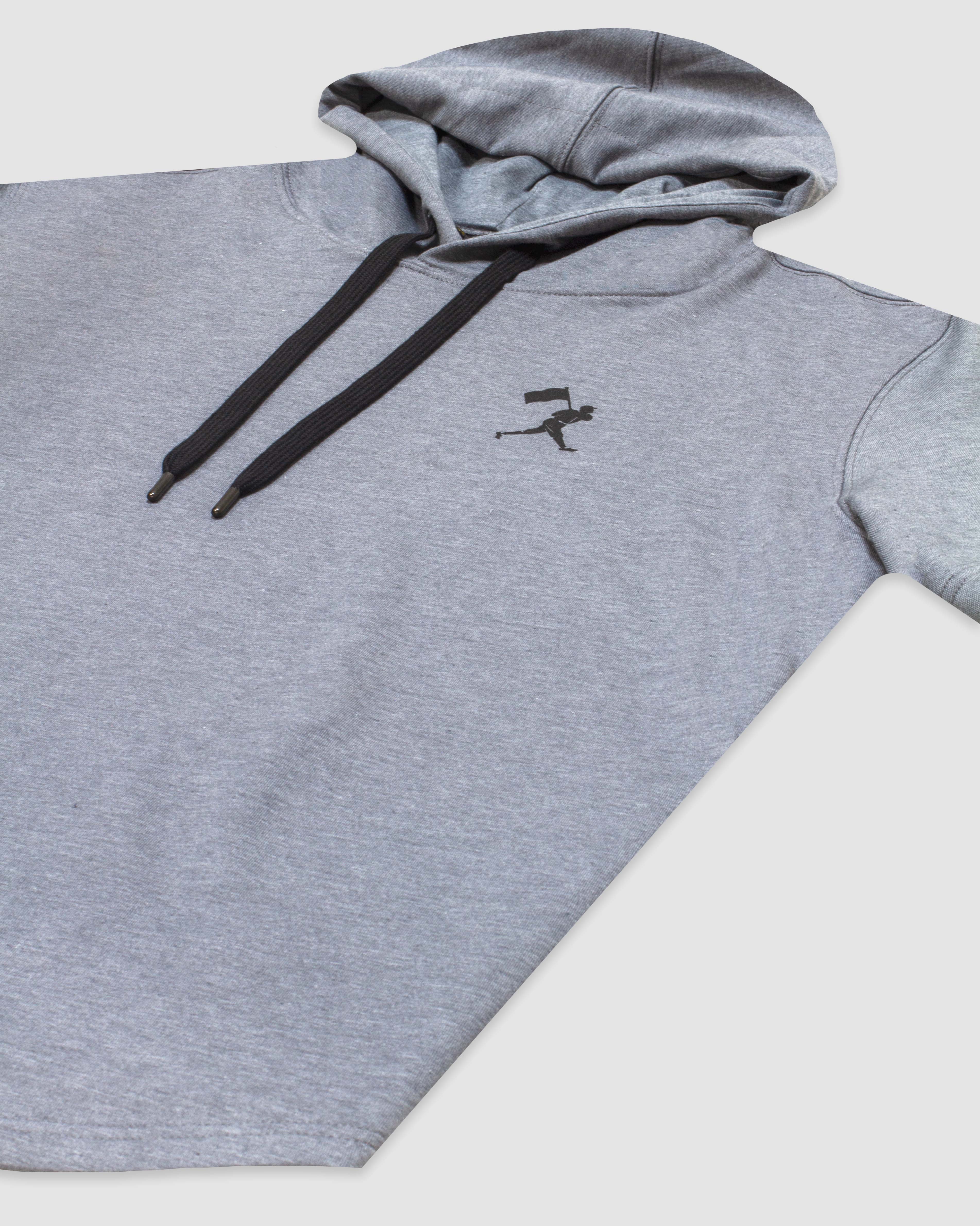 Flag Man Short Sleeve Hoodie (Grey) T-Shirts, Sweatshirt | CoreVibeTees.com (Image 2)
