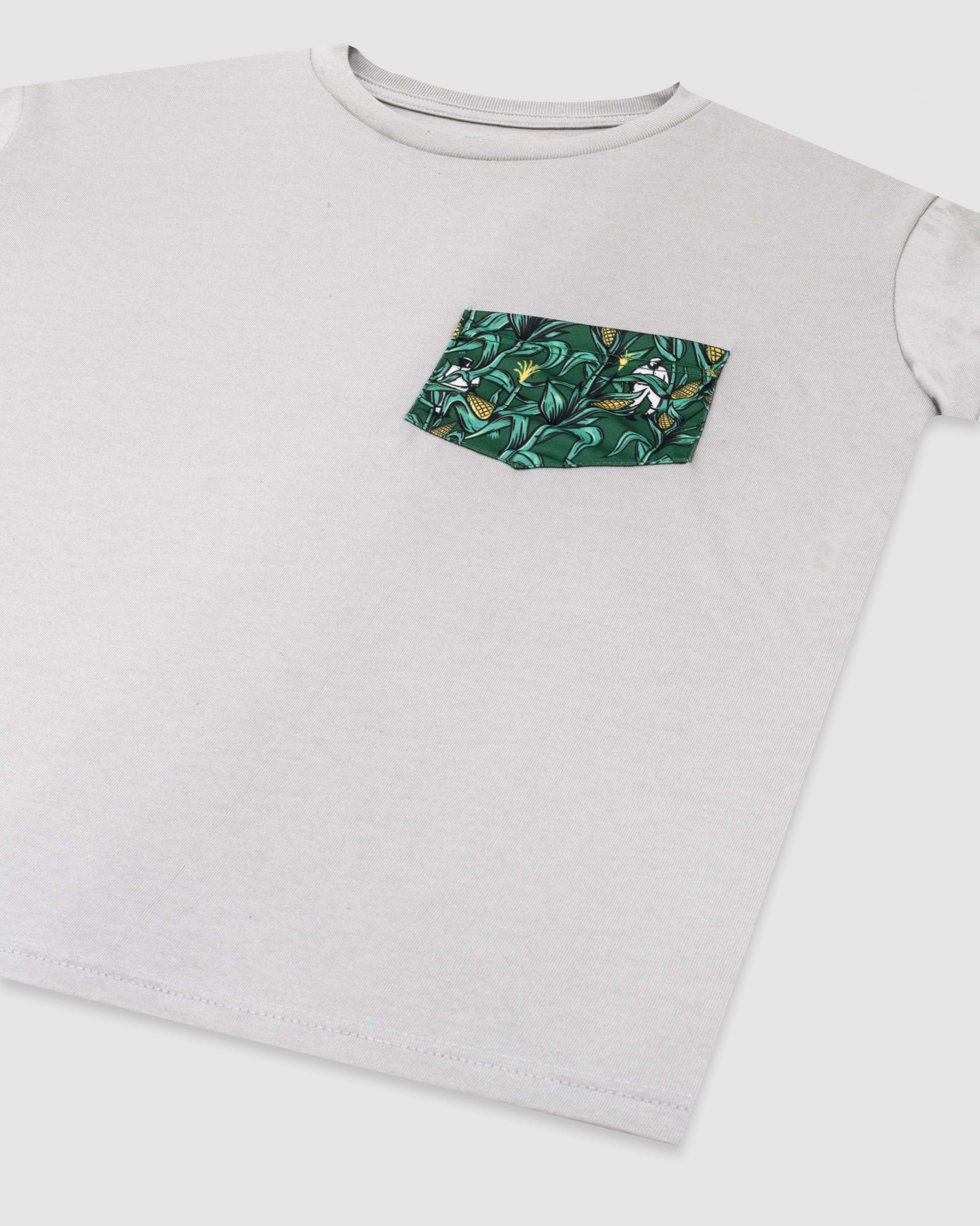 Corn Field Patterned Pocket Tee Hoodie, Sweatshirt | CoreVibeTees.com (Image 3)