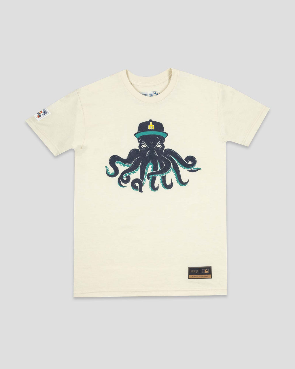 Mariners Monster T-Shirt (Cream)  - Seattle Mariners Hoodie, Sweatshirt | CoreVibeTees.com (Image 1)