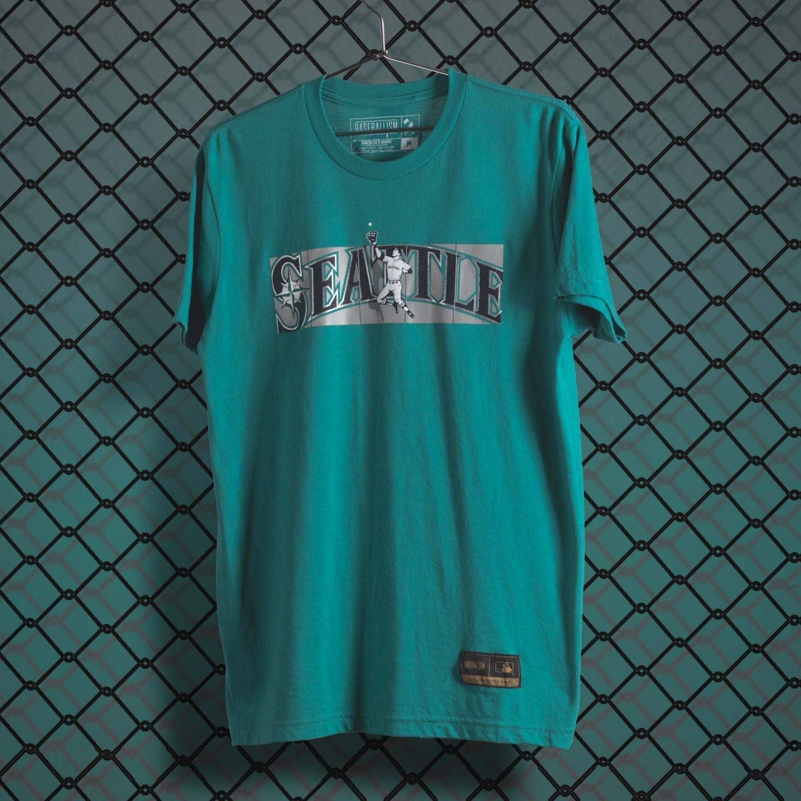 Outfield Fence Tee - Seattle Mariners Hoodie, Sweatshirt | CoreVibeTees.com (Image 5)