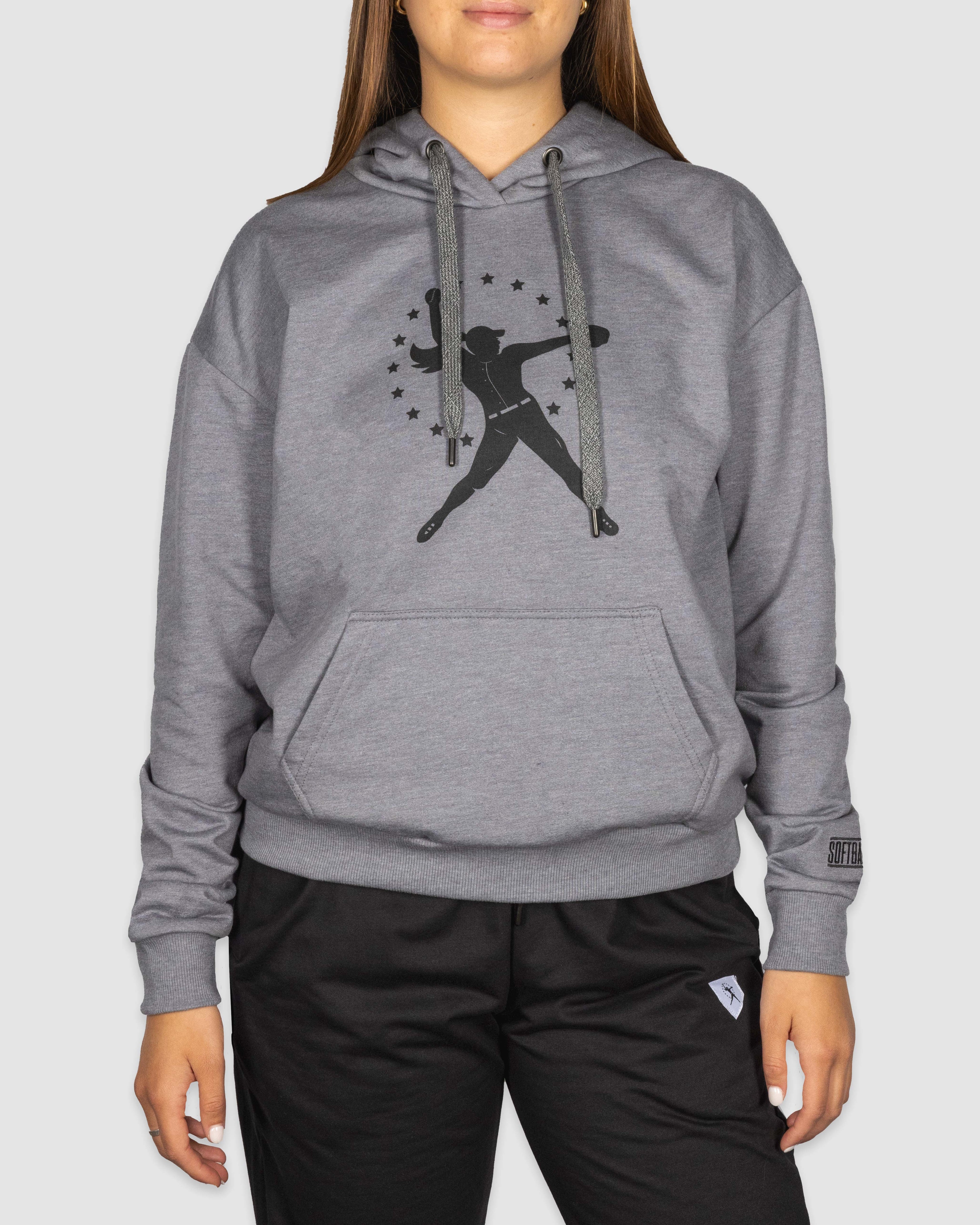 Softballism Star Girl Women's Hoodie T-Shirts, Sweatshirt | CoreVibeTees.com (Image 1)