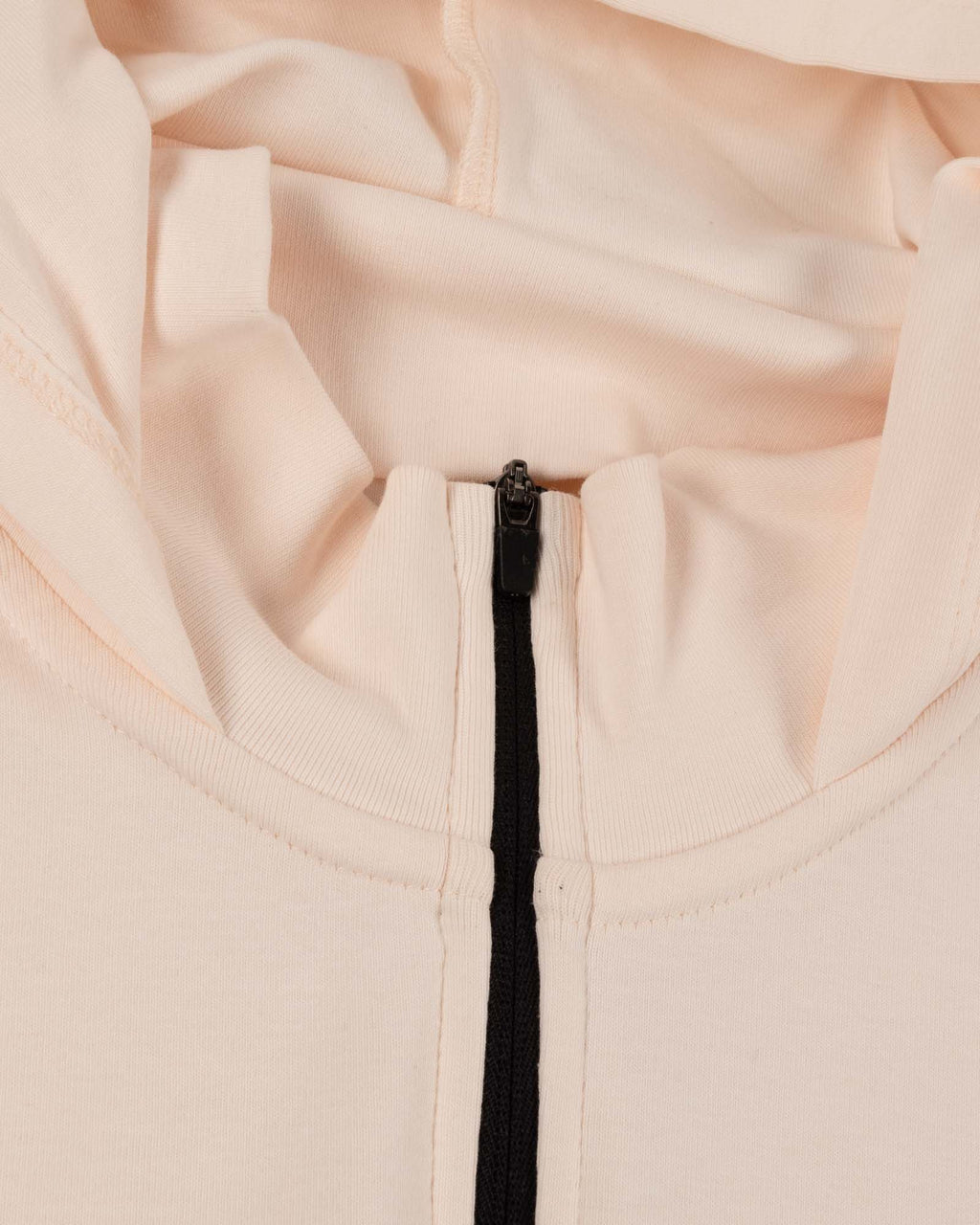 Ballpark Scuba Quarter Zip Women's Hoodie - Pink Marshmallow T-Shirts, Sweatshirt | CoreVibeTees.com (Image 5)