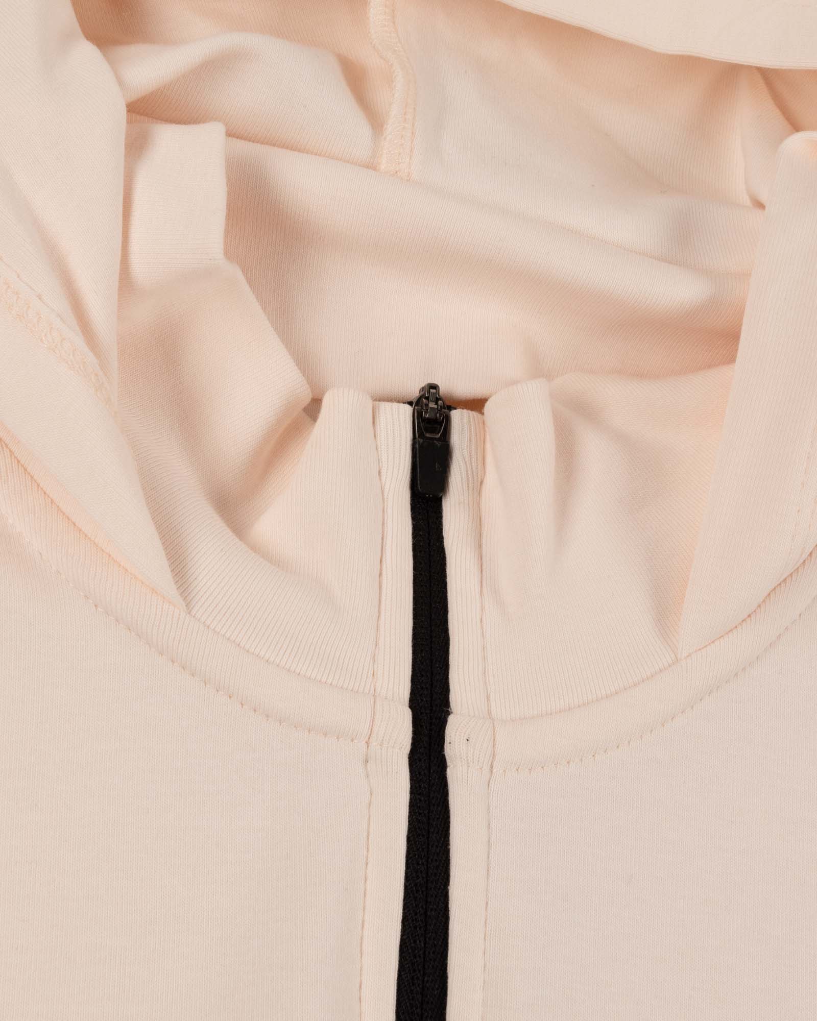 Ballpark Scuba Quarter Zip Women's Hoodie - Pink Marshmallow T-Shirts, Sweatshirt | CoreVibeTees.com (Image 5)