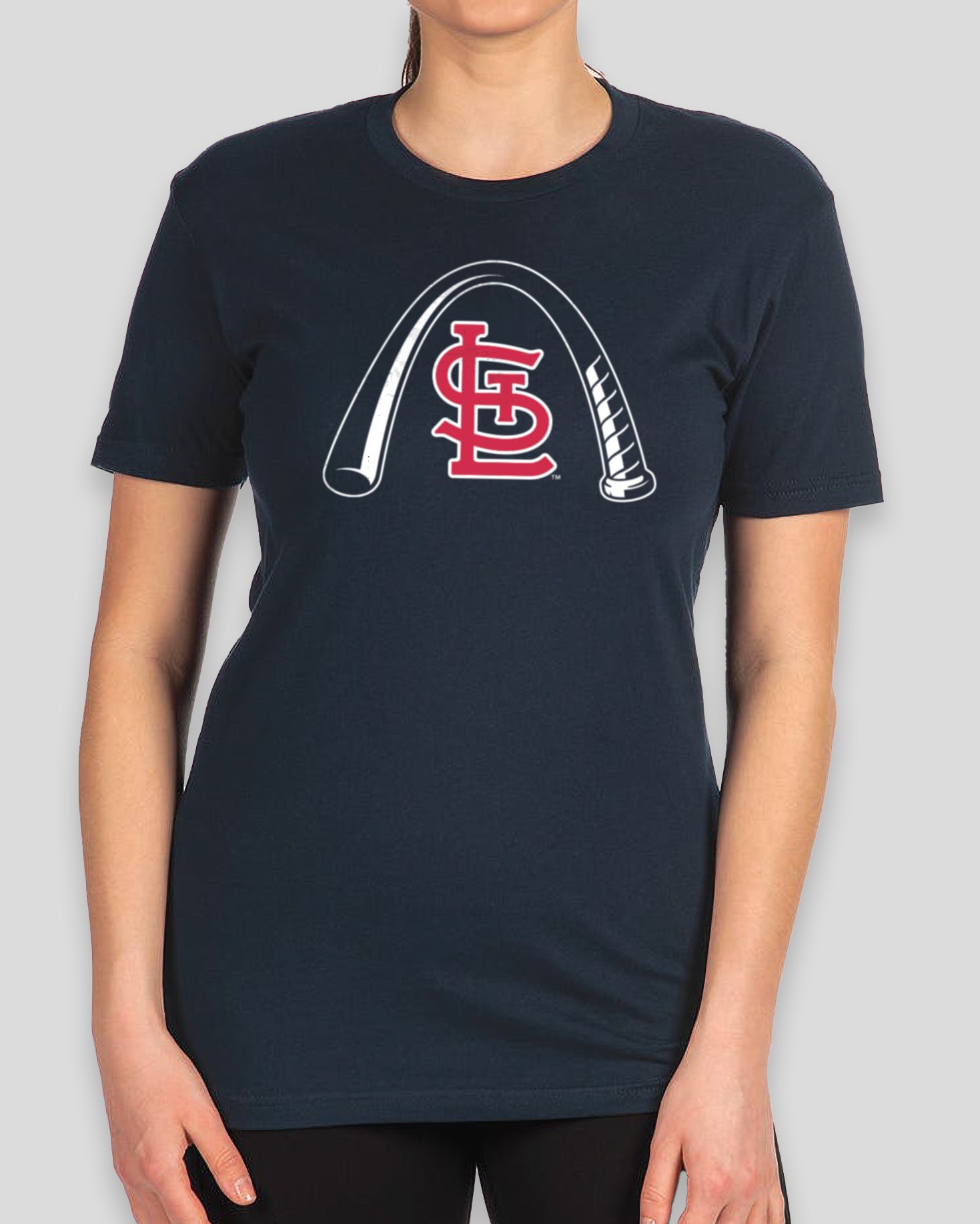 Arched Bat Women's Warm-Up Tee - St. Louis Cardinals Hoodie, Sweatshirt | CoreVibeTees.com (Image 1)