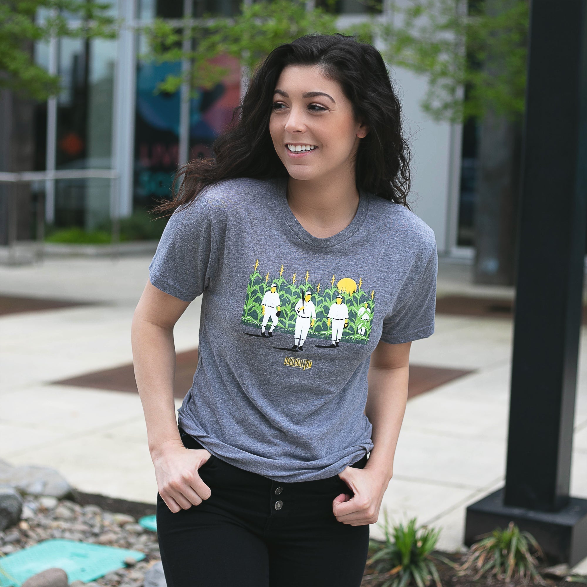 Field of Dreams - This Field - Women's Warm-Up Tee Hoodie, Sweatshirt | CoreVibeTees.com (Image 4)