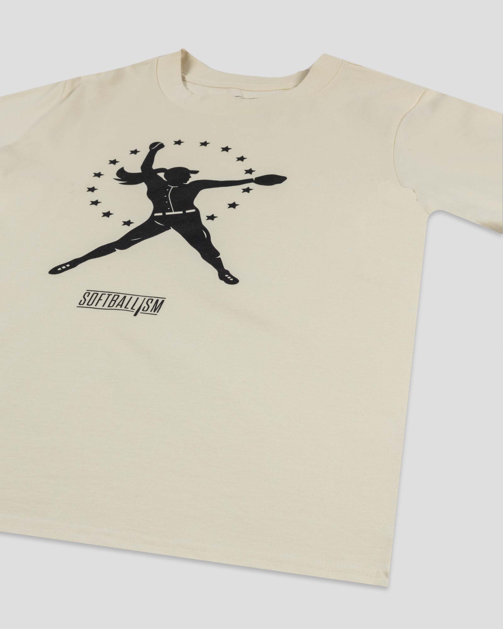 Softballism Star Girl Women's Warm-Up Tee Hoodie, Sweatshirt | CoreVibeTees.com (Image 3)
