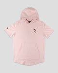 Flag Man Short Sleeve Hoodie (Cotton Candy Pink) - Youth T-Shirts, Sweatshirt | CoreVibeTees.com (Image 1)