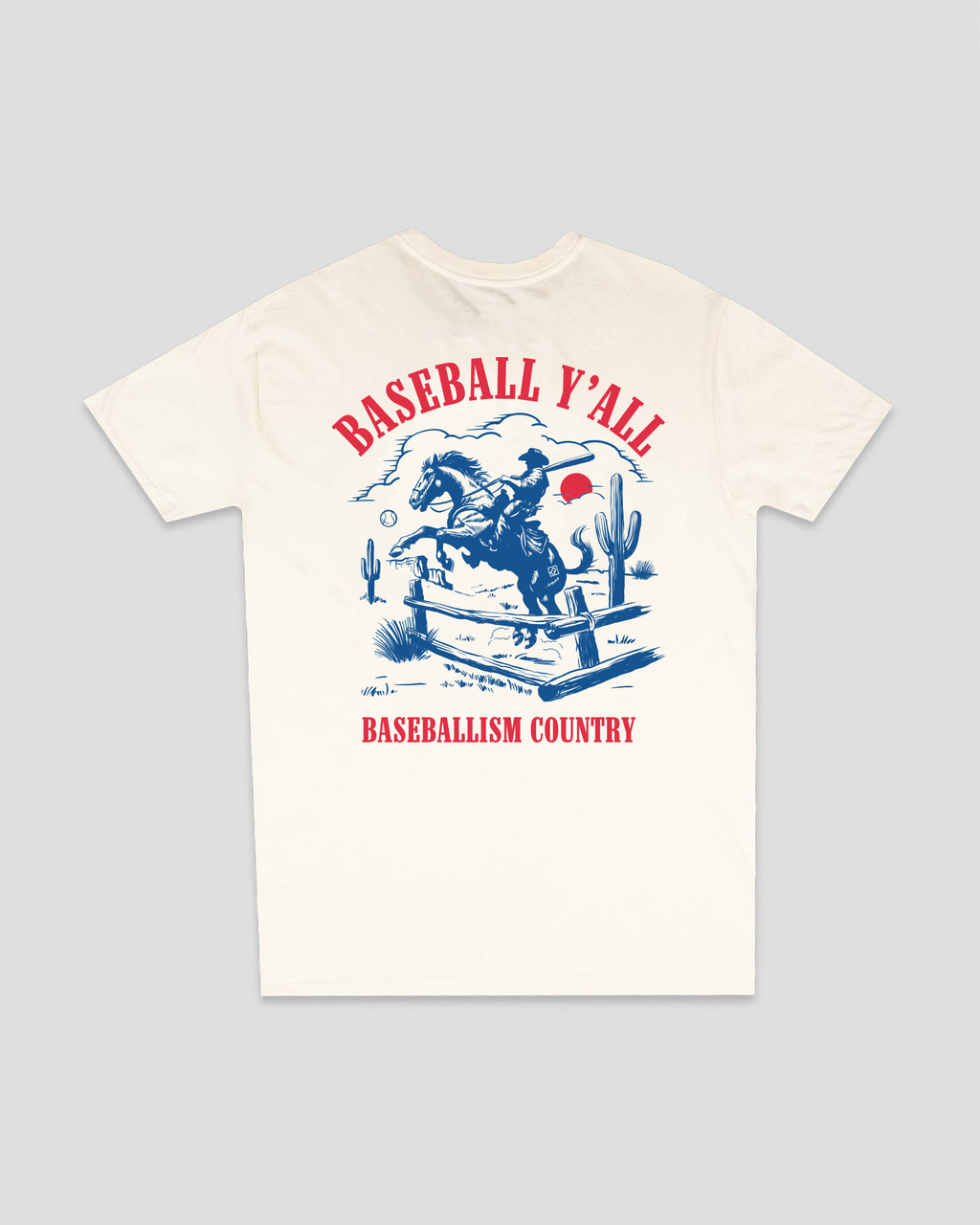 Baseball Y'all T-Shirt - Cream (PREORDER SHIP DATE - 8/18/2025) Hoodie, Sweatshirt | CoreVibeTees.com (Image 1)