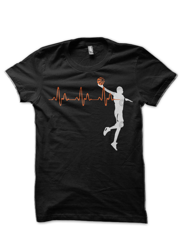 Basketball Heartbeat T-Shirt Hoodie, Sweatshirt | CoreVibeTees.com
