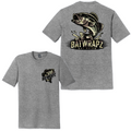BatWrapz Baseball Camo Bass Youth T-Shirt - Gray Hoodie, Sweatshirt | CoreVibeTees.com (Image 1)