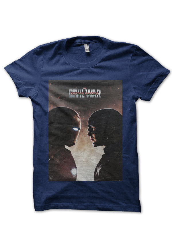 Civil War Navy Blue Tee Style003 Hoodie, Sweatshirt | CoreVibeTees.com
