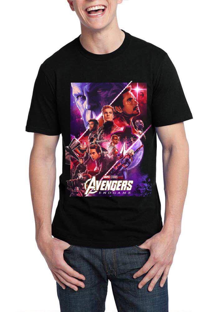 Avenger Half  Sleeve Black T- Shirt Hoodie, Sweatshirt | CoreVibeTees.com