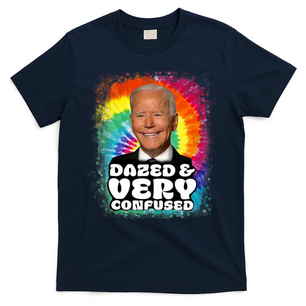 Biden Dazed And Very Confused Tiedye Funny Anti Joe Biden T-Shirt Hoodie, Sweatshirt | CoreVibeTees.com